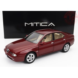 ALFA ROMEO 166 3.0 V6 1998 BEIGE INTERIOR ROSSO PROTEO MET RED 1/18 MITICA 200032-D MITICA