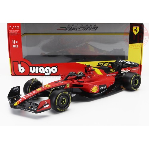 FERRARI F1 SF-23 TEAM SCUDERIA FERRARI N 55 POLE POSITION 3rd MONZA ITALY GP 2023 CARLOS SAINZ 1/18 BU 18-16812-S-MONZA BURAGO