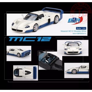 maserati mc12 stradale white 1/64 BBRDIE6414 BBR MODELS 1:64