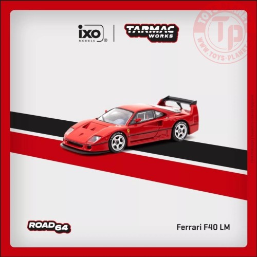 ferrari f40 lm red 1/64 TARMAC T64R-075-RE TARMAC WORKS