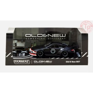old & new porsche 997, matt black 1/64 TARMAC T64-TL053-MB TARMAC WORKS