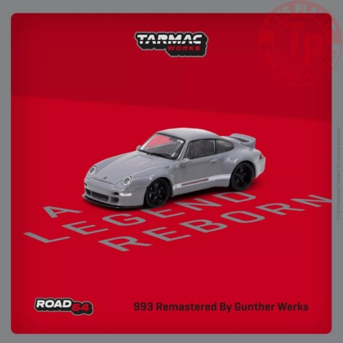 porsche 993 remastered by gunther werks, grey 1/64 TARMAC T64R-TL054GY TARMAC WORKS