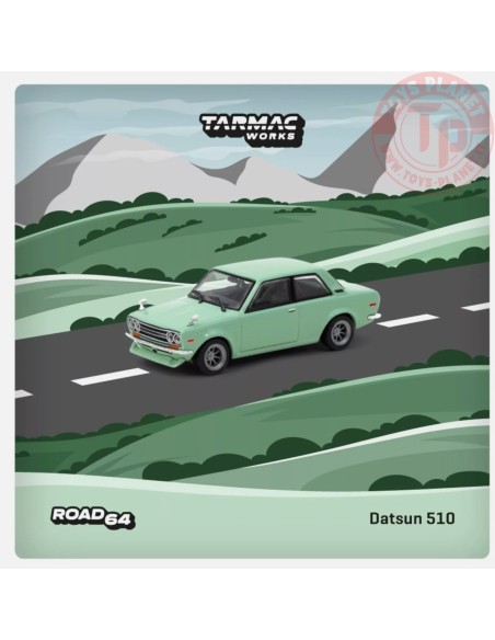 datsun 510, light green 1/64 TARMAC T64R-052-GR TARMAC WORKS