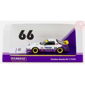 pandem mazda rx7 fc3s, white/purple 1/64 TARMAC T64-066-WP TARMAC WORKS