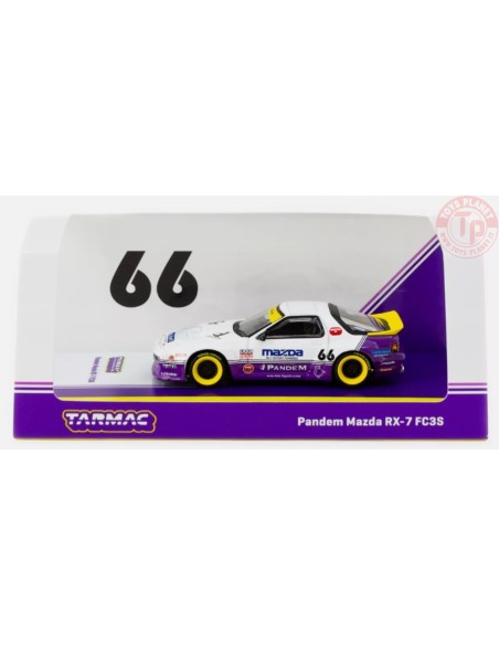 pandem mazda rx7 fc3s, white/purple 1/64 TARMAC T64-066-WP TARMAC WORKS