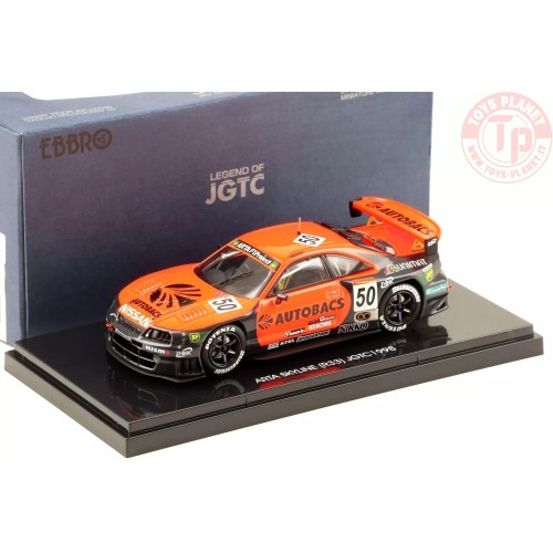 1998 nissan skyline gtr r33 jgtc n50 arta, red/black 1/43 EBBRO 44195 EBBRO