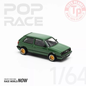 volkswagen golf gti mkii, oak green 1/64 PR640099 POP RACE