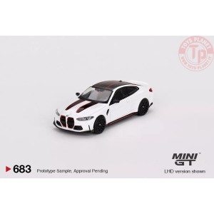 bmw m4 csl, alpine white 1/64 MGT00683-L Mini Gt