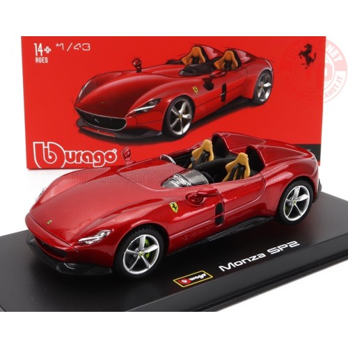 FERRARI - MONZA SP2 2018 - RED MET 1/43 BURAGO 18-36913R BURAGO