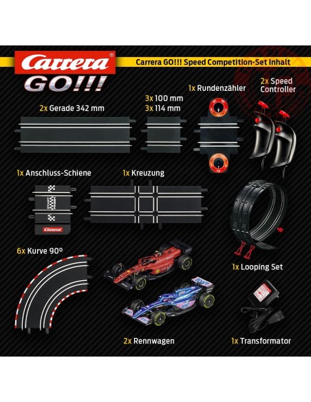 PISTA ELETTRICA F1 SPEED COMPETITION TRACK 1:43 CARRERA 20062546 PISTE CARRERA