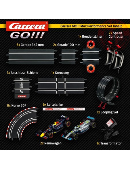 PISTE ELETTRICA F1 MAX PERFORMANCE RACE TRACK 1:43 CARREA 20062548 PISTE CARRERA