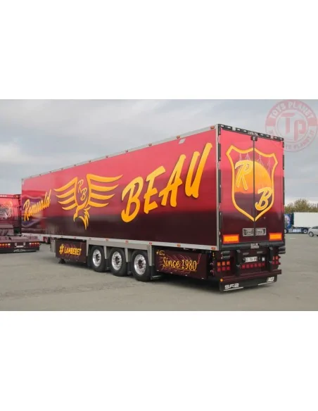 REEFER TRAILER - 3 AXLE TRANSPORT BEAU (LAMBERET) WSI 01-4439 WSI MODELS
