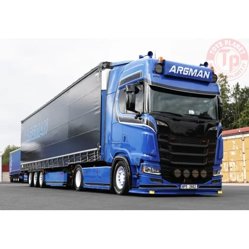 SCANIA S HIGHLINE CS20H 4X2 CURTAINSIDE TRAILER - 3 AXLE ARGMAN S.R.O. WSI 01-4401 WSI MODELS