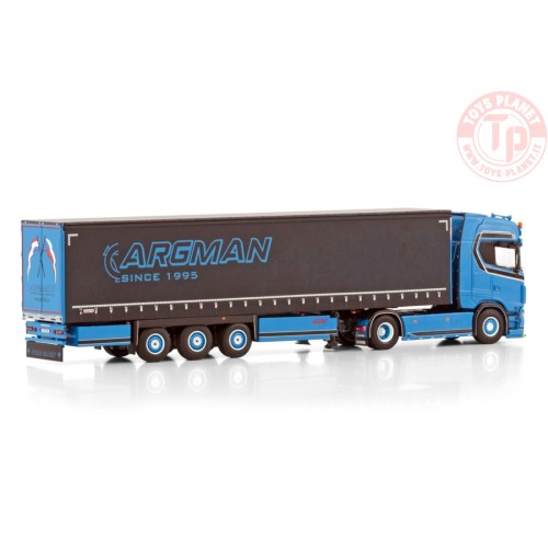 SCANIA S HIGHLINE CS20H 4X2 CURTAINSIDE TRAILER - 3 AXLE ARGMAN S.R.O. WSI 01-4401 WSI MODELS