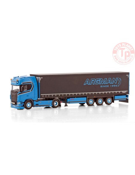 SCANIA S HIGHLINE CS20H 4X2 CURTAINSIDE TRAILER - 3 AXLE ARGMAN S.R.O. WSI 01-4401 WSI MODELS