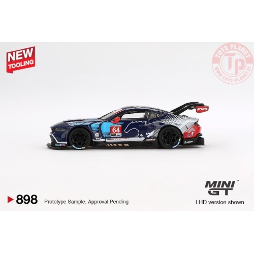 FORD MUSTANG GT3 N64 FORD MULTIMATIC MOTORSPORTS DAYTONA 24 HRS 2024 1:64 MGT00898-L MINI GT