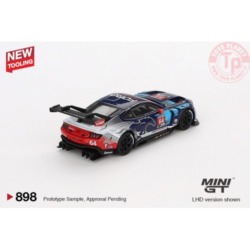 FORD MUSTANG GT3 N64 FORD MULTIMATIC MOTORSPORTS DAYTONA 24 HRS 2024 1:64 MGT00898-L MINI GT