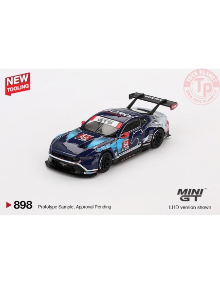 FORD MUSTANG GT3 N64 FORD MULTIMATIC MOTORSPORTS DAYTONA 24 HRS 2024 1:64 MGT00898-L MINI GT