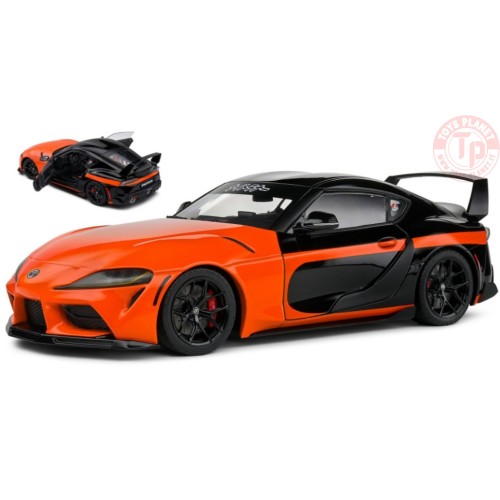TOYOTA SUPRA GR 2023 ORANGE/BLACK 1:18 SL1809005 SOLIDO
