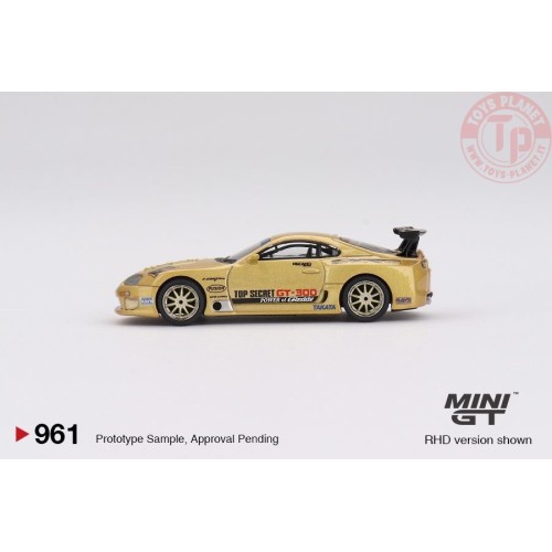TOYOTA SUPRA MK4 (A80) TOP SECRET GT-300 TOP SECRET GOLD 2023 1:64 MGT00961-R MINI GT