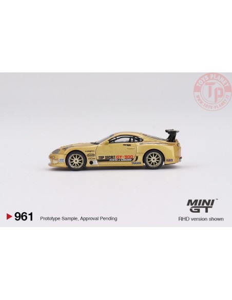 TOYOTA SUPRA MK4 (A80) TOP SECRET GT-300 TOP SECRET GOLD 2023 1:64 MGT00961-R MINI GT