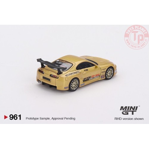 TOYOTA SUPRA MK4 (A80) TOP SECRET GT-300 TOP SECRET GOLD 2023 1:64 MGT00961-R MINI GT