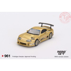 TOYOTA SUPRA MK4 (A80) TOP SECRET GT-300 TOP SECRET GOLD 2023 1:64 MGT00961-R MINI GT