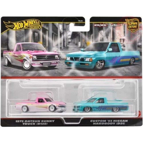 1975 Datsun Sunny Truck/Custom '93 Nissan 1/64 HOT WHEELS HRR78 HOT WHEELS