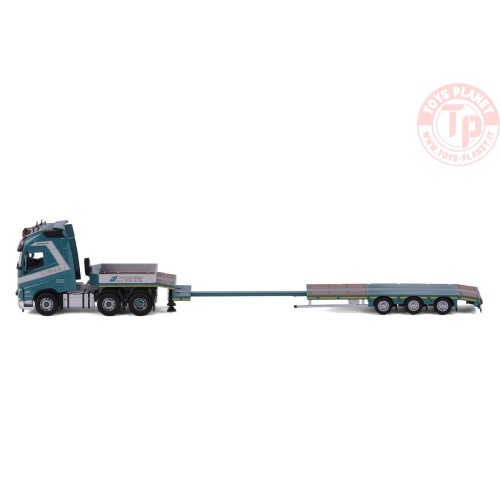 Volvo FH5 Globetrotter XL with Semi low loader Van Veen Transport CAVALLINO 20-10300 CAVALLINO