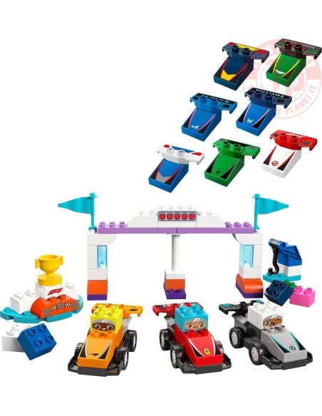 Auto da corsa e piloti Team F1 LEGO DUPLO 10445 LEGO Auto da corsa e piloti Team F1 LEGO DUPLO 10445 LEGO