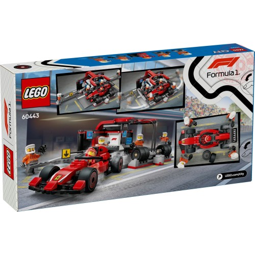 Pitstop e meccanici con monoposto Ferrari F1 LEGO CITY 60443 LEGO
