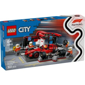 Pitstop e meccanici con monoposto Ferrari F1 LEGO CITY 60443 LEGO