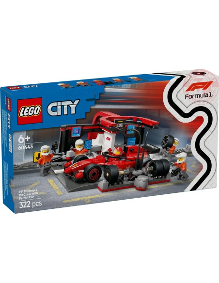 Pitstop e meccanici con monoposto Ferrari F1 LEGO CITY 60443 LEGO