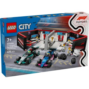 Garage con monoposto Mercedes-AMG e Alpine F1 LEGO CITY 60444 LEGO