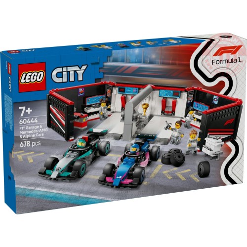 Garage con monoposto Mercedes-AMG e Alpine F1 LEGO CITY 60444 LEGO