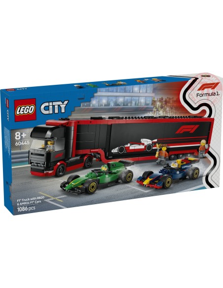 Autotrasportatore F1 con monoposto RB20 e AMR24 F1 LEGO CITY 60445 LEGO