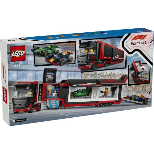 Autotrasportatore F1 con monoposto RB20 e AMR24 F1 LEGO CITY 60445 LEGO