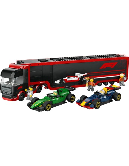 Autotrasportatore F1 con monoposto RB20 e AMR24 F1 LEGO CITY 60445 LEGO