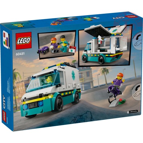 Ambulanza di emergenza LEGO CITY 60451 LEGO