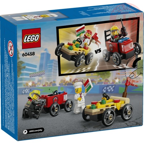 Pack veicoli da corsa: pizzaiolo contro pompiere LEGO CITY 60458 LEGO