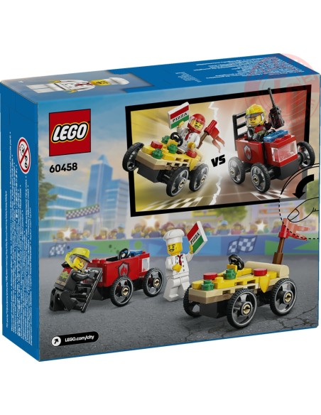 Pack veicoli da corsa: pizzaiolo contro pompiere LEGO CITY 60458 LEGO