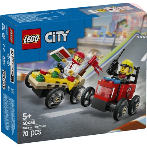Pack veicoli da corsa: pizzaiolo contro pompiere LEGO CITY 60458 LEGO