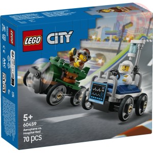 Pack veicoli da corsa: aereo contro letto d’ospedale LEGO CITY 60459 LEGO
