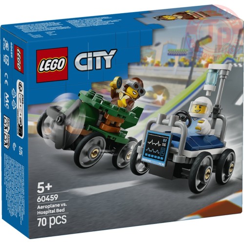 Pack veicoli da corsa: aereo contro letto d’ospedale LEGO CITY 60459 LEGO