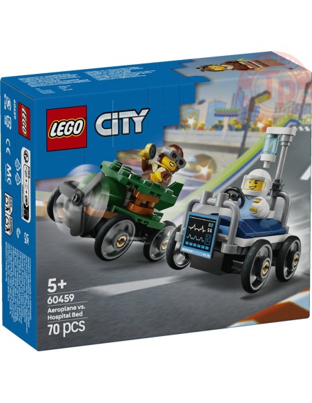 Pack veicoli da corsa: aereo contro letto d’ospedale LEGO CITY 60459 LEGO