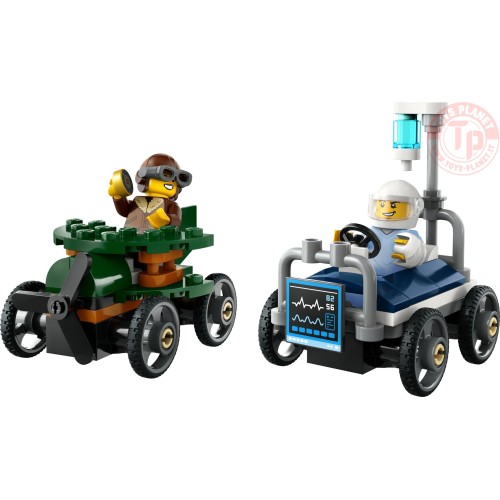 Pack veicoli da corsa: aereo contro letto d’ospedale LEGO CITY 60459 LEGO