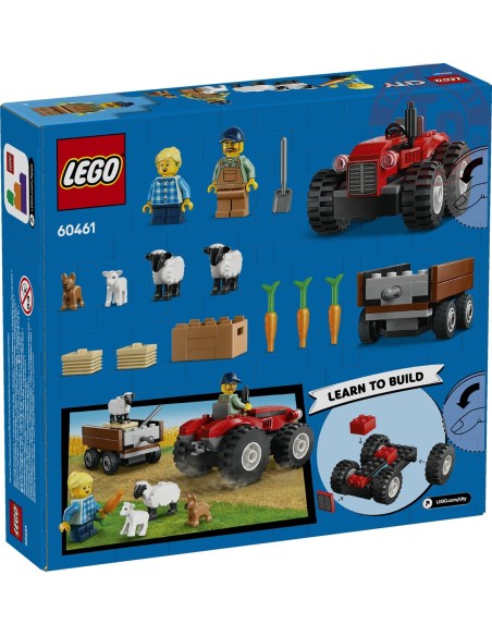 Trattore agricolo rosso con rimorchio e pecore LEGO CITY 60461 LEGO Trattore agricolo rosso con rimorchio e pecore LEGO CITY 60461 LEGO
