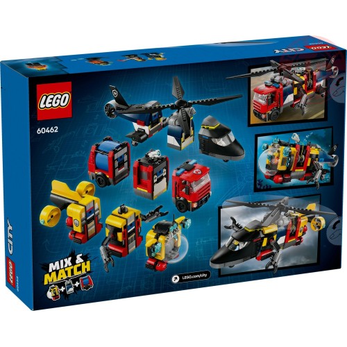 Elicottero, autopompa e sottomarino LECO CITY 60462 LEGO