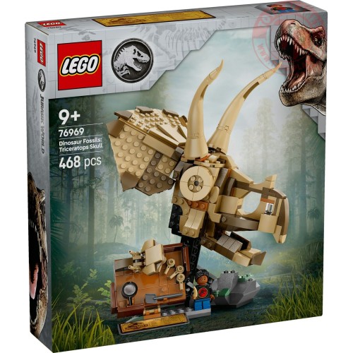 Fossili di dinosauro: teschio di Triceratopo LEGO JURASSIC WORLD 76969 LEGO