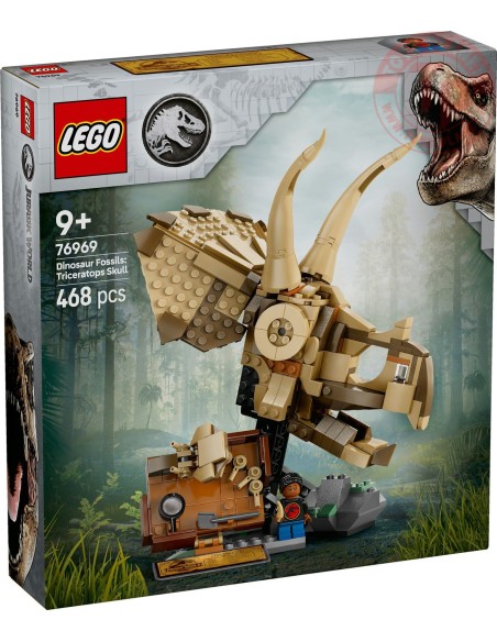 Fossili di dinosauro: teschio di Triceratopo LEGO JURASSIC WORLD 76969 LEGO